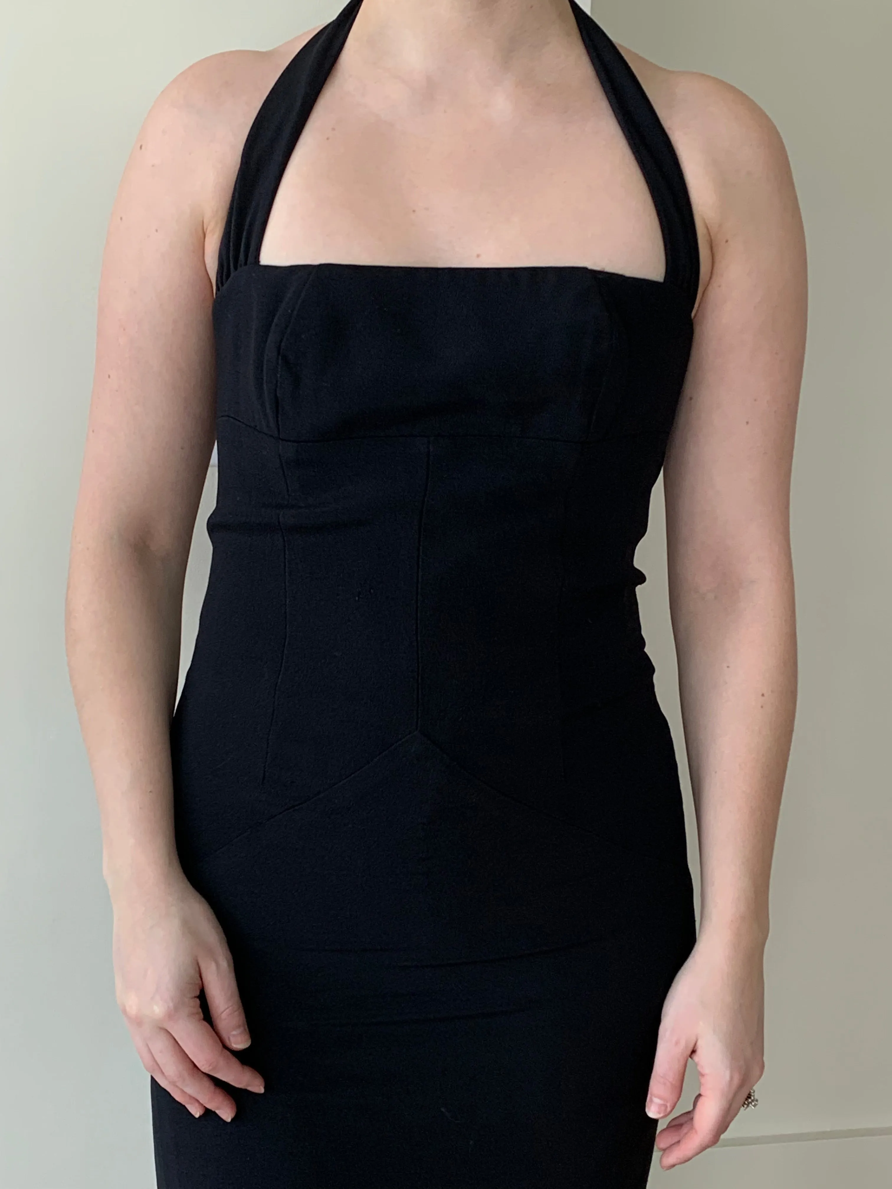 1990s Nicole Miller halter dress