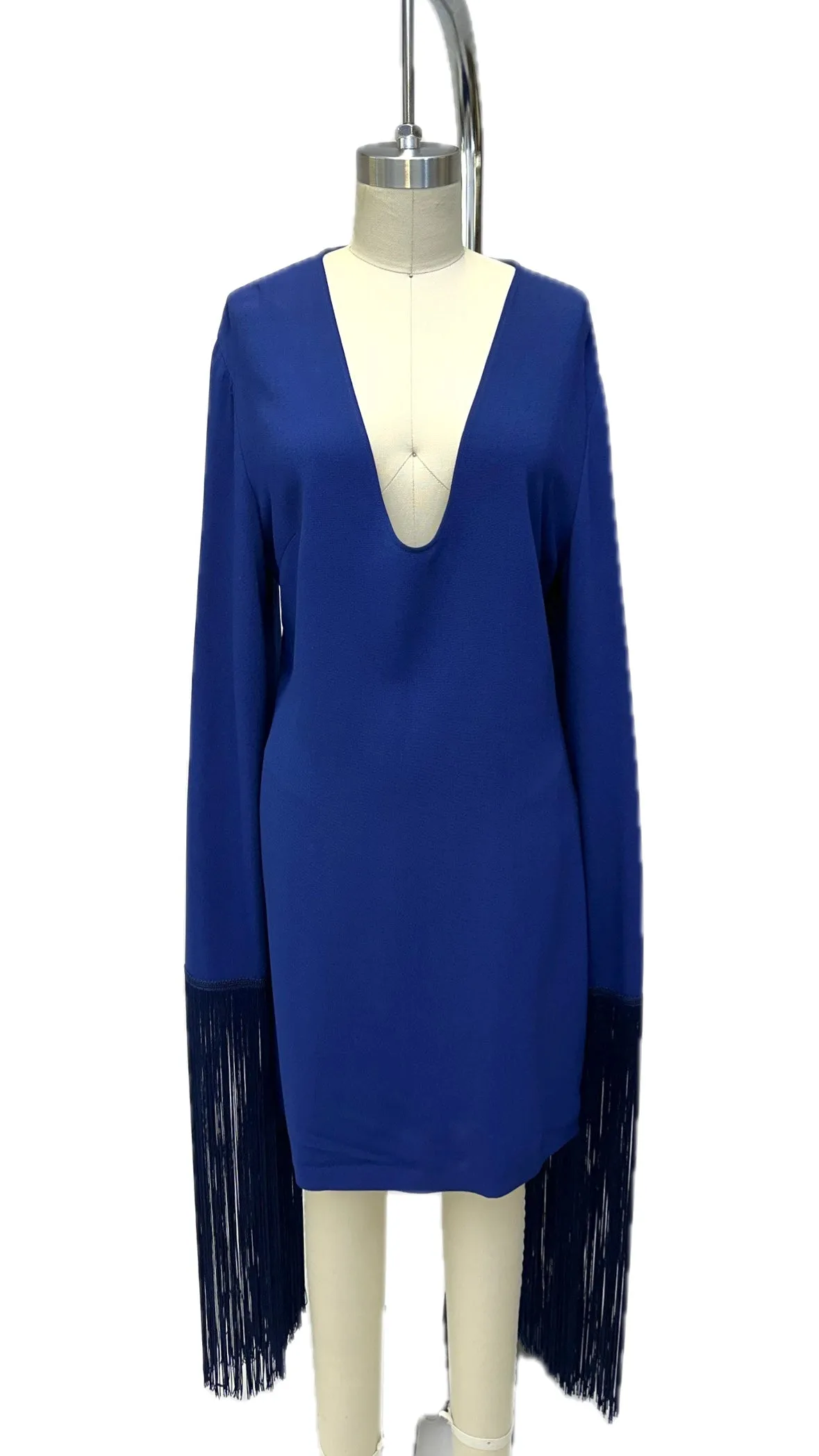 2018 Stella McCartney Crepe Fringe Dress