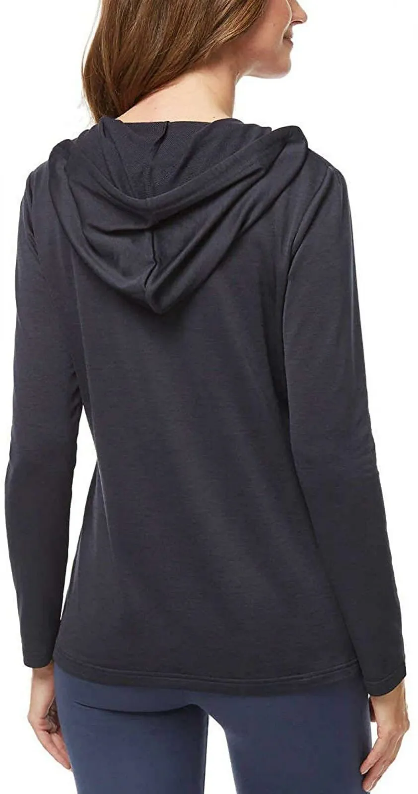 32 Degrees Cool Women's Ultra Soft Full Zip Hoodie Black Medium