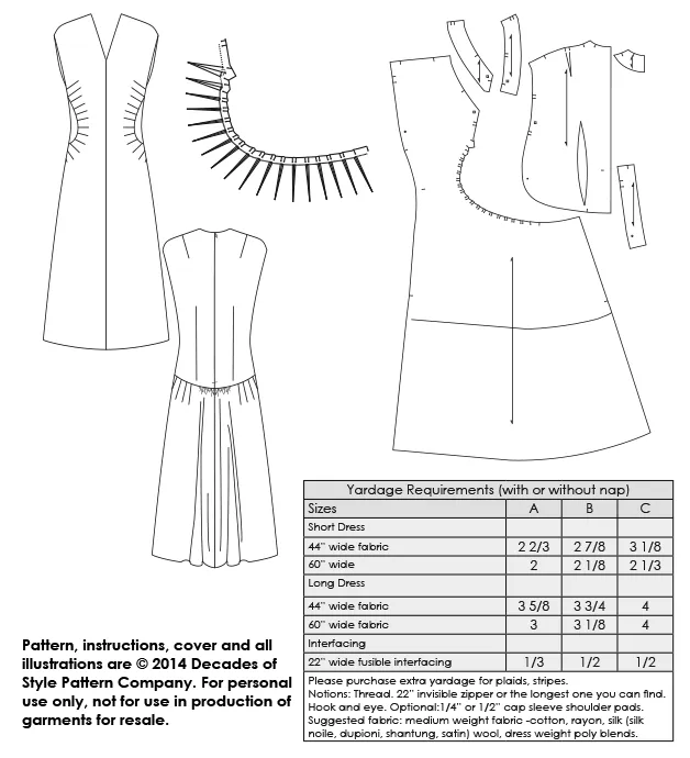 #4014    1940s Belle Curve Dress