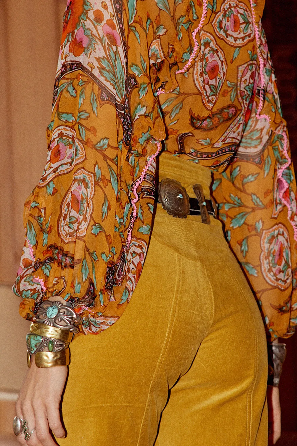 A New Day For Love Silk Blouse - gypsy paisley