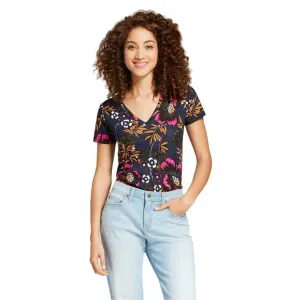 A New Day Women's Short Sleeve Vintage V-Neck T-Shirt