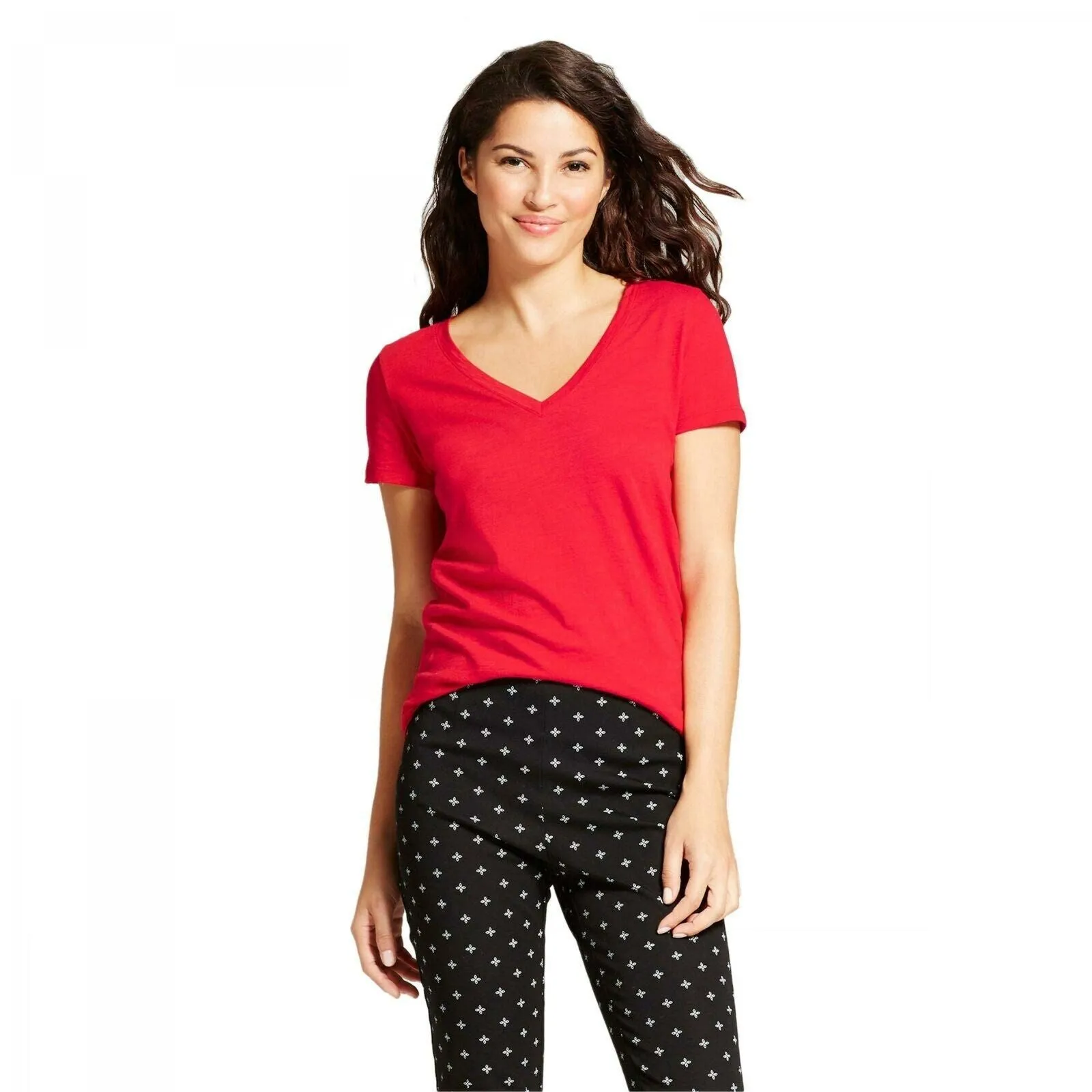 A New Day Women's Short Sleeve Vintage V-Neck T-Shirt