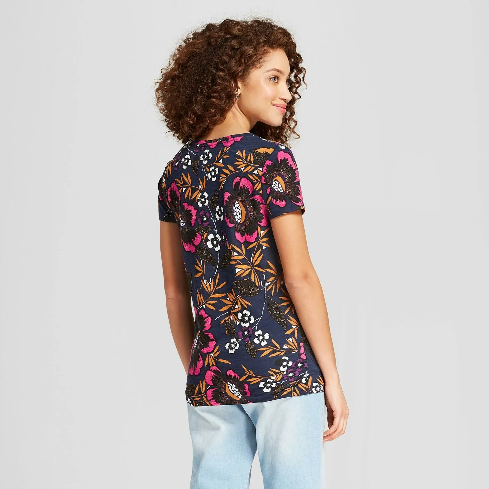 A New Day Women's Short Sleeve Vintage V-Neck T-Shirt