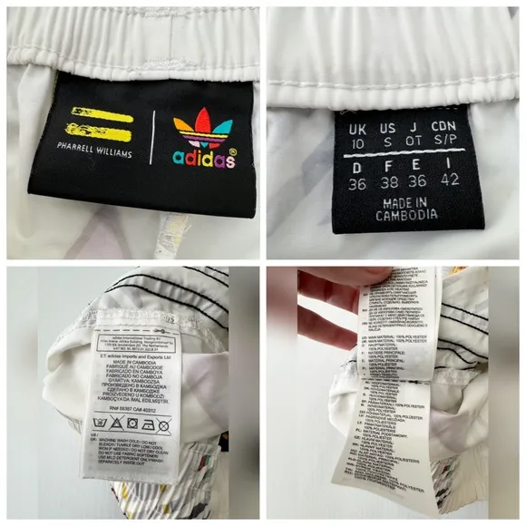 Adidas Originals x Pharrell Williams Trefoil Surf Print Shorts Size-S