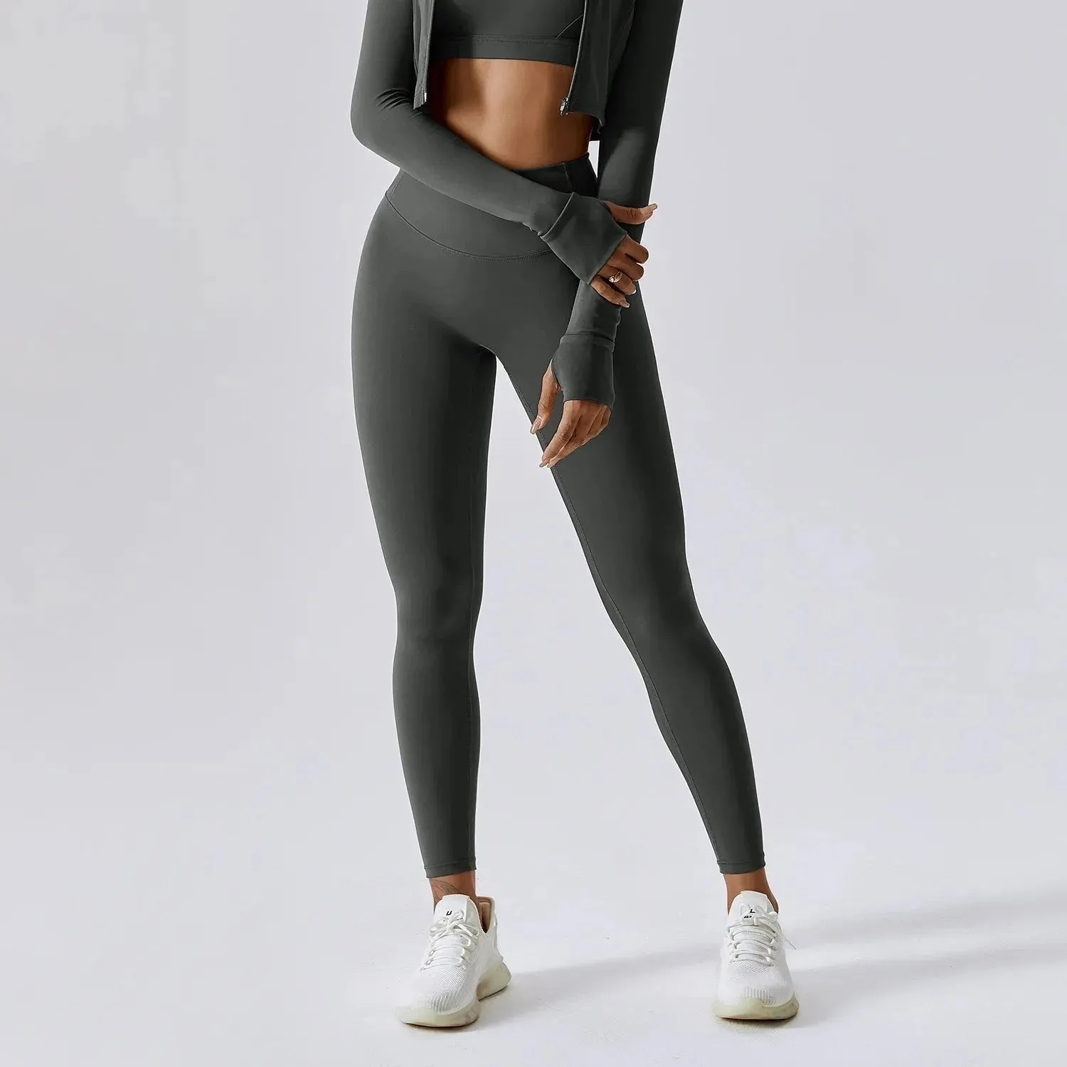 Aesthetic High-Waist Fitness Leggings