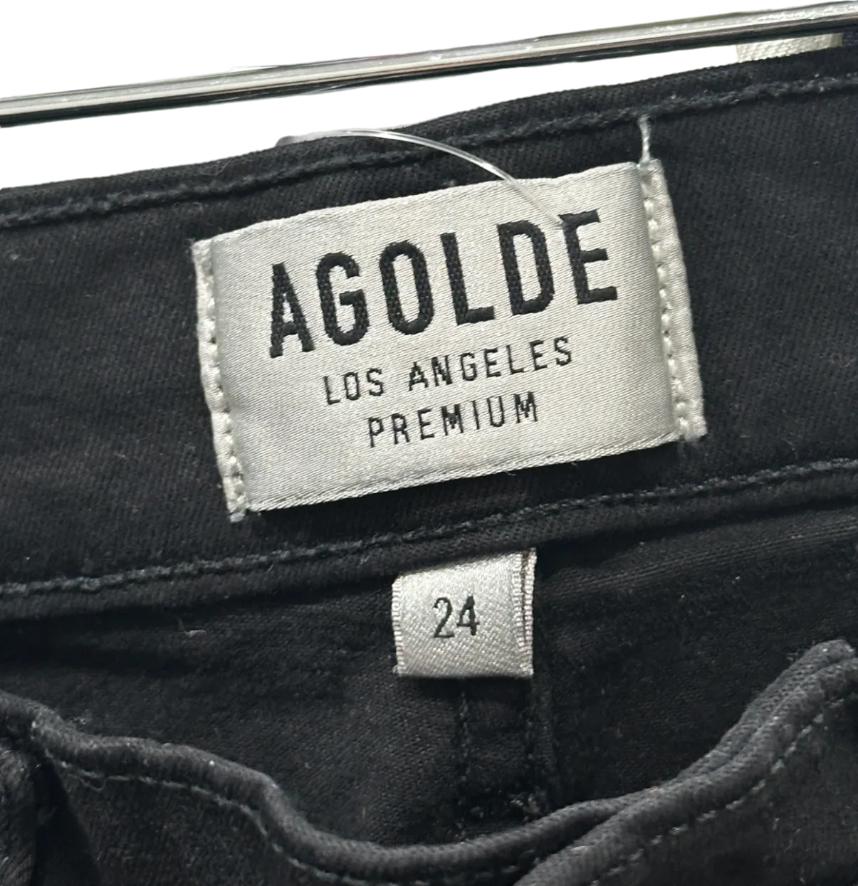 AGOLDE Black Sophie Crop Jeans Size W24