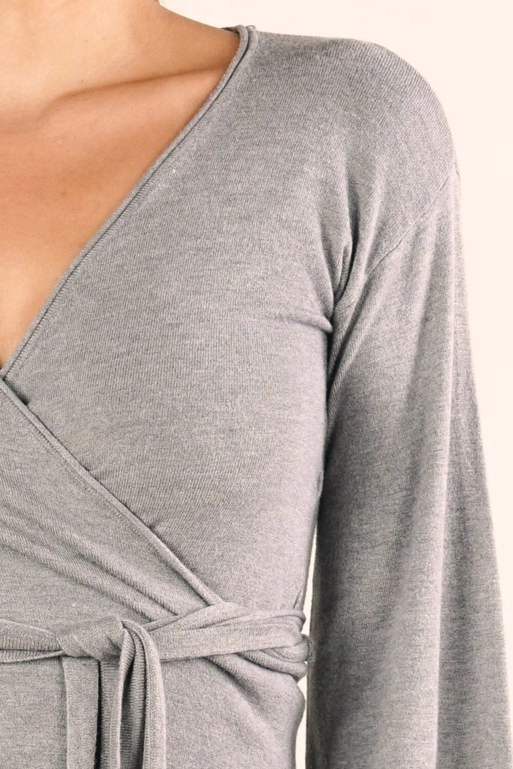Angie Knit Wrap Top