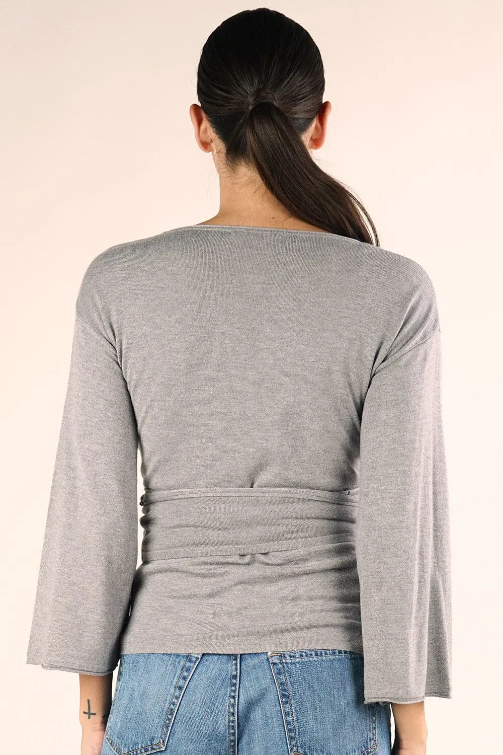 Angie Knit Wrap Top