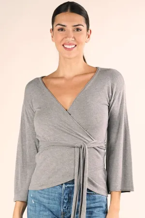 Angie Knit Wrap Top