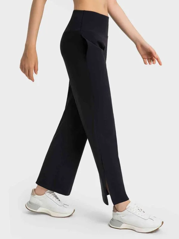 Ankle Length Slit Sport Pants