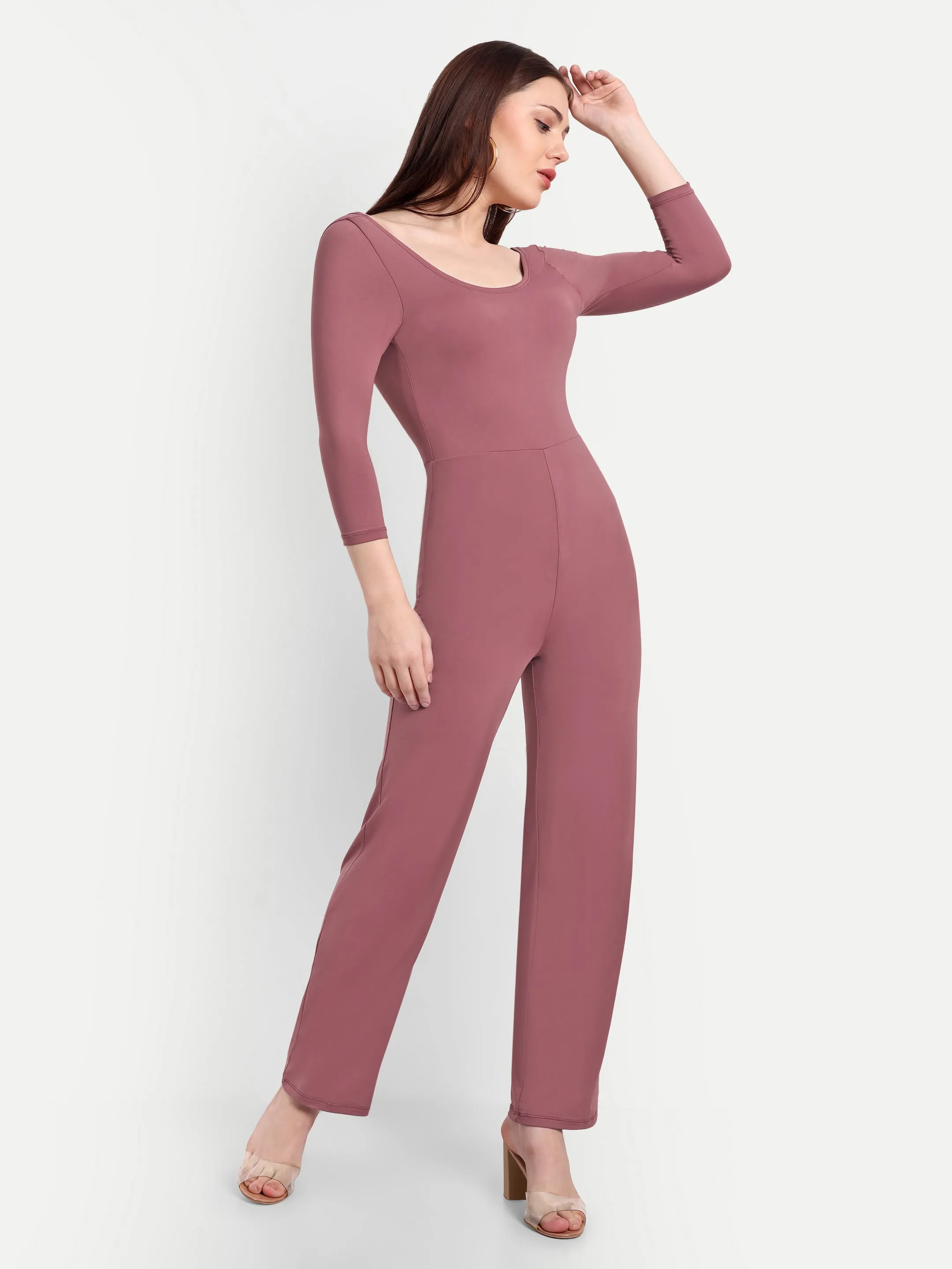 ARINA BODYSUIT IN PINK ROSE