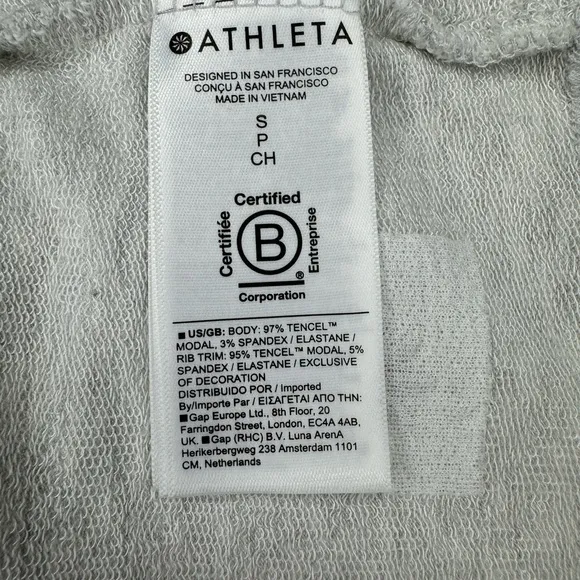 Athleta Pranayama Restore Wrap S Tencel Modal Cardigan Gray 882498