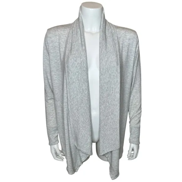 Athleta Pranayama Restore Wrap S Tencel Modal Cardigan Gray 882498