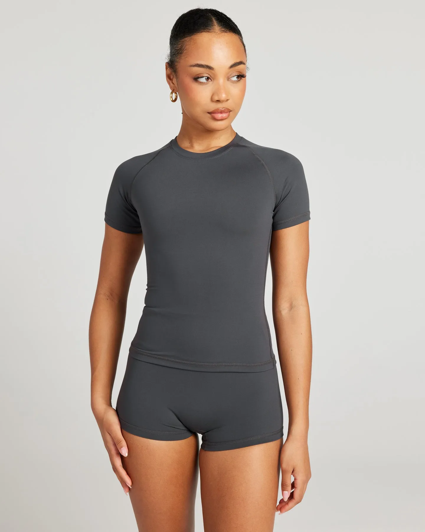 Aura Tee - Charcoal
