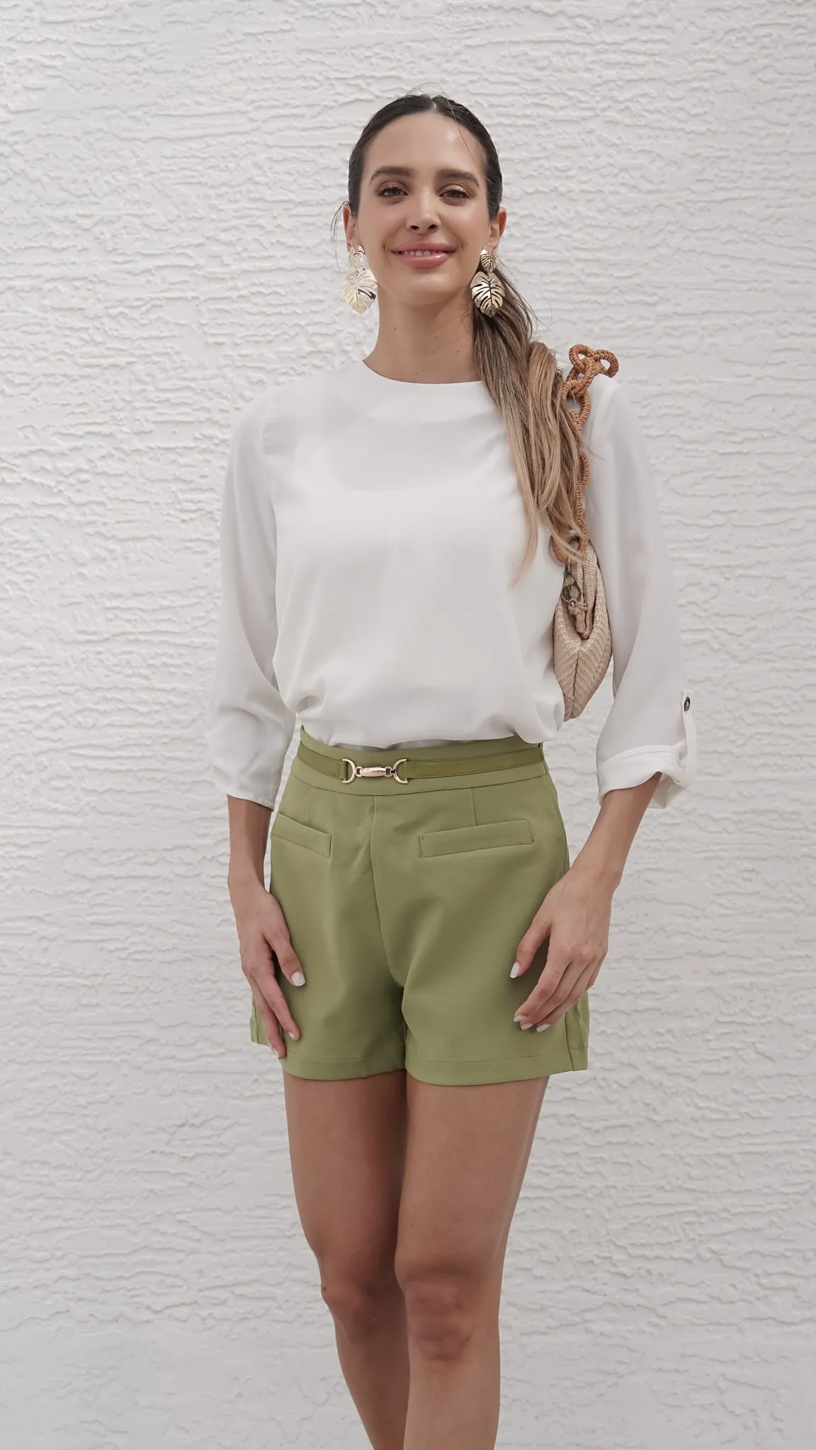 Aurora Shorts in Green