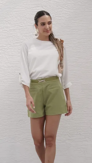Aurora Shorts in Green