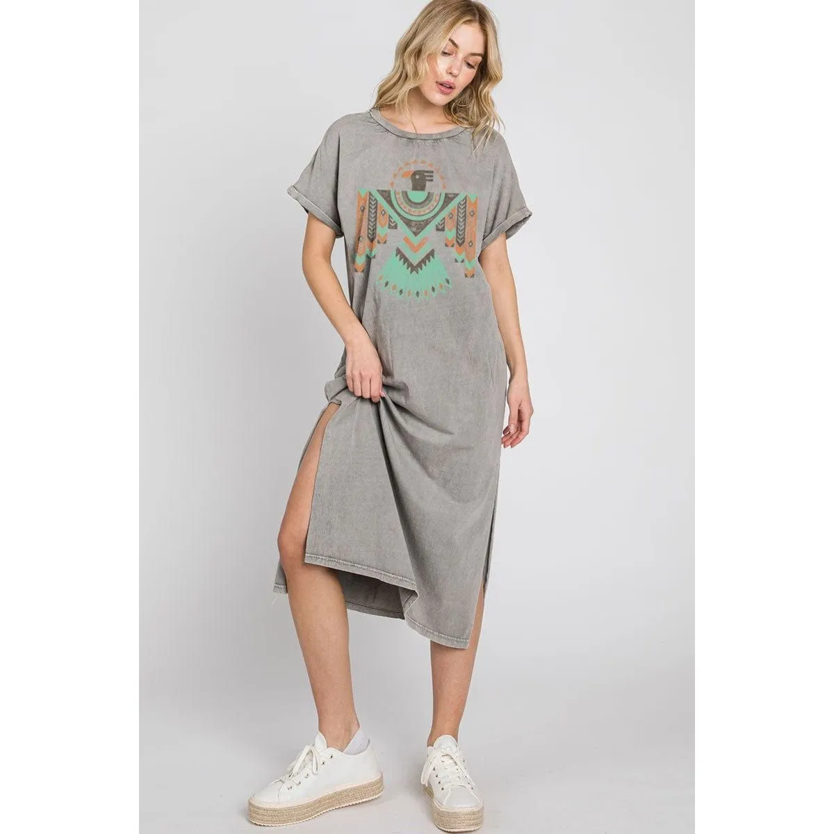 Aztec Roam Mineral Graphic Dress