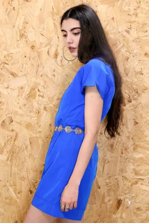 Back Up Royal Blue Playsuit