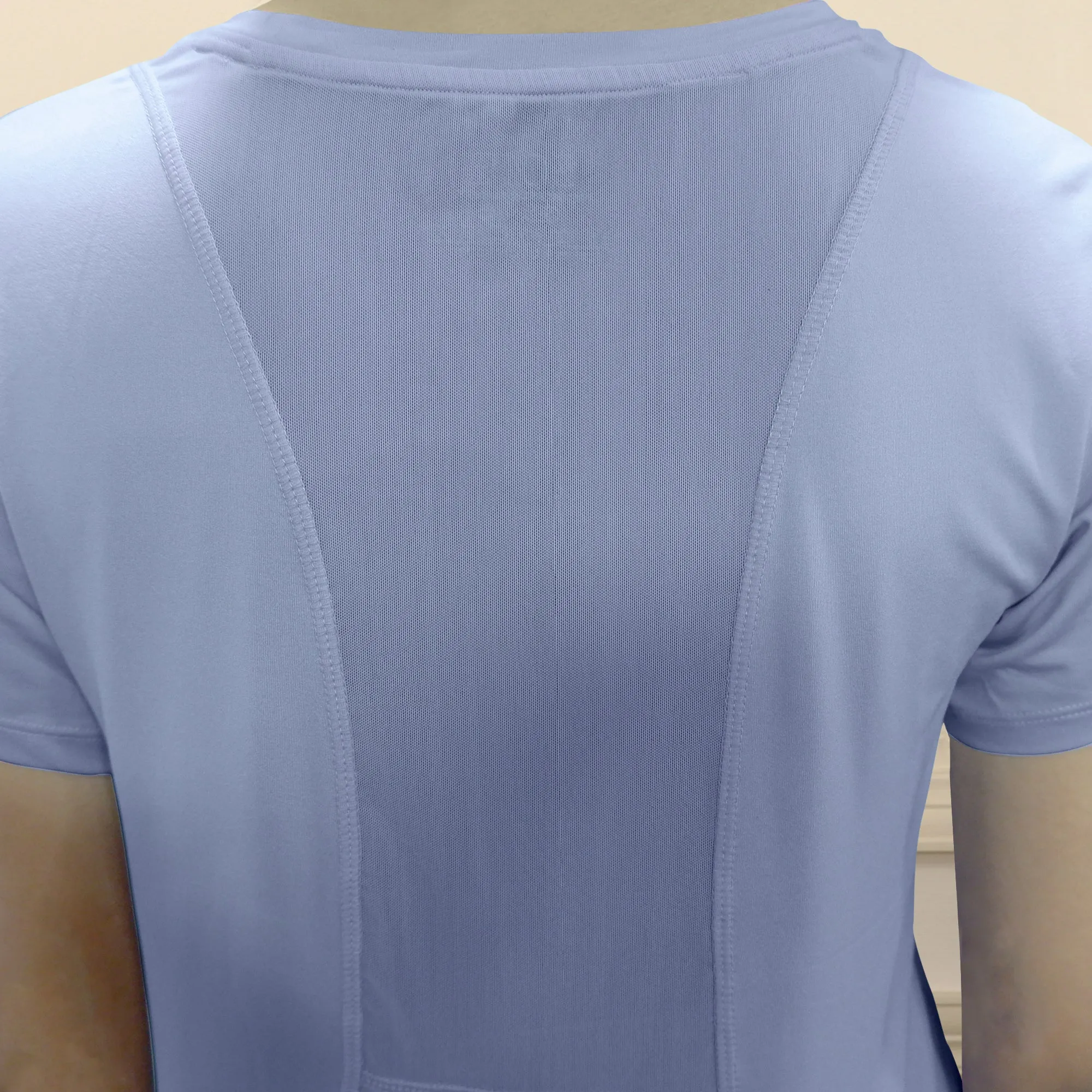 Basic Crew Neck Training T-shirt with Mesh Back