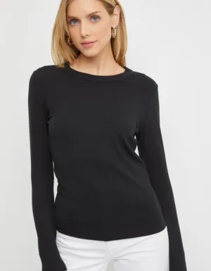 Basic Long Sleeve Tee Black