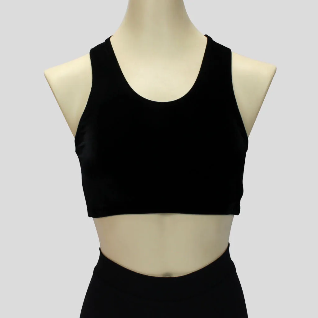 Basic Velvet Crop Top