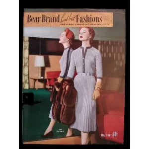 Bear Brand Hand Knit Fashions Pattern Catalog Vol 346 1953