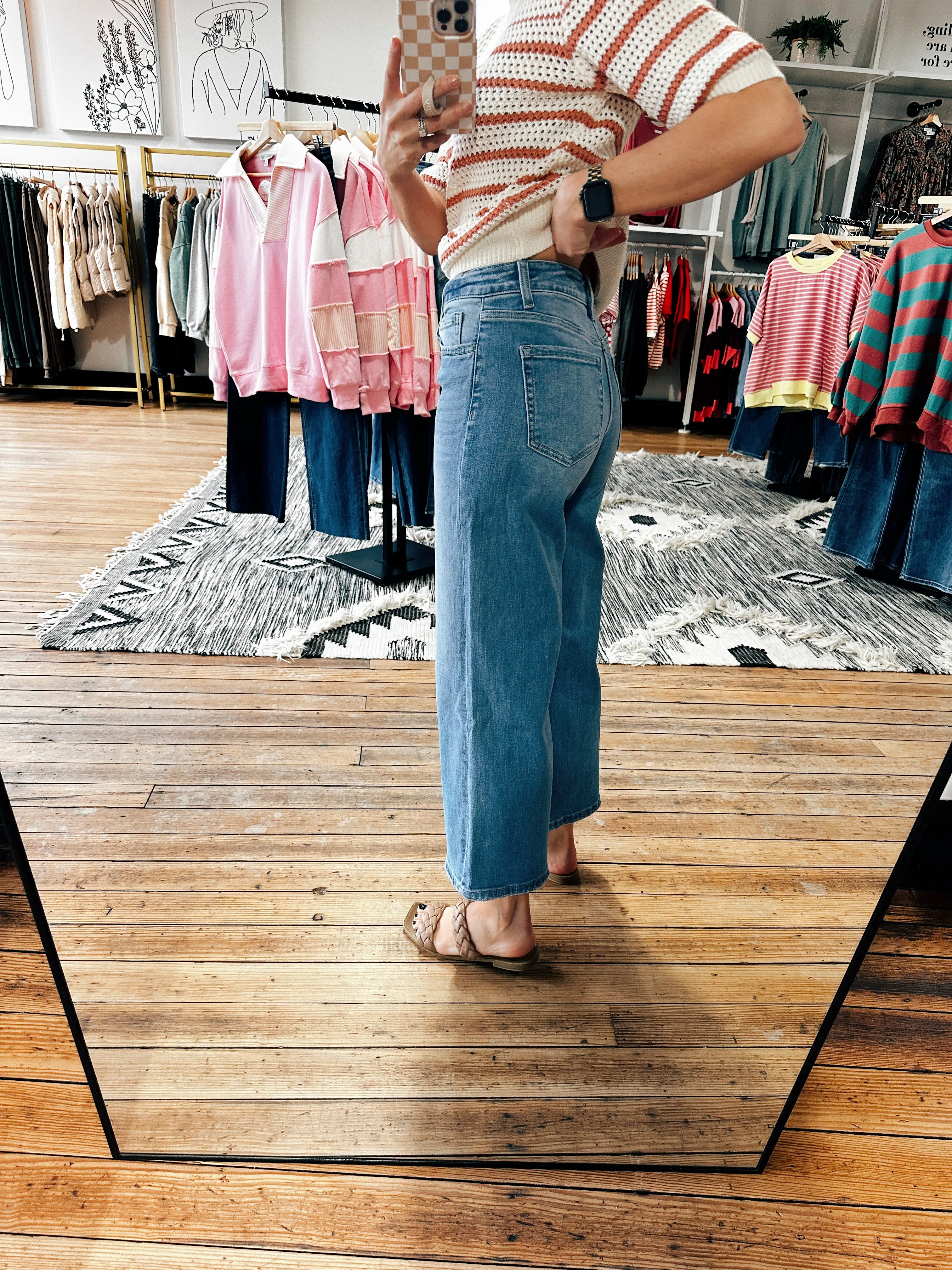 Beckoned High Rise Crop Wide Leg