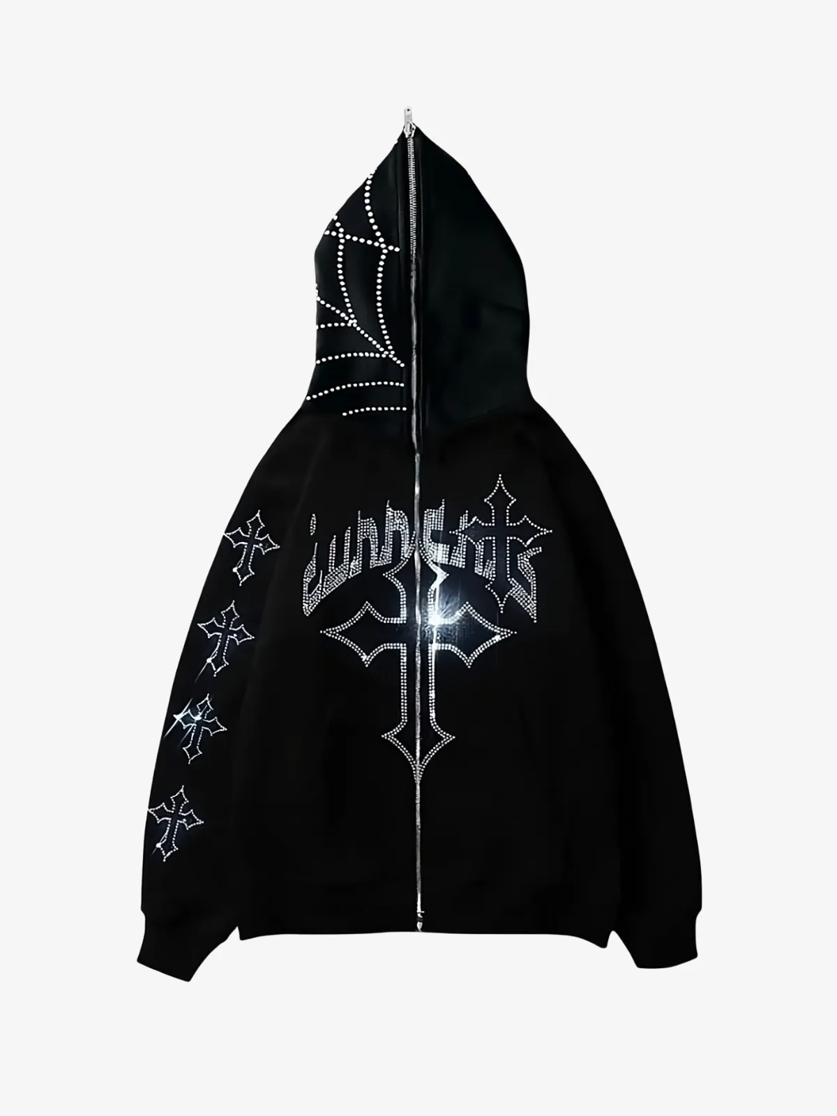 BEDAZZLED ZIPPER JACKET