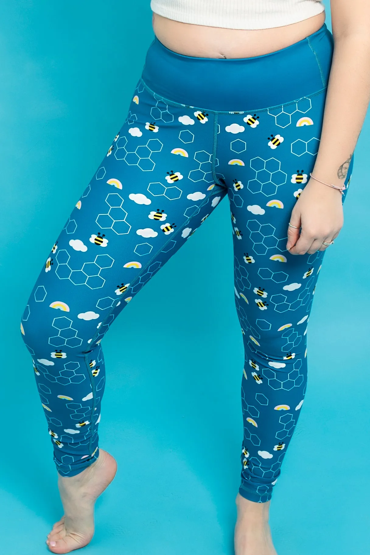 Bees & Rainbows Women’s Activewear Leggings