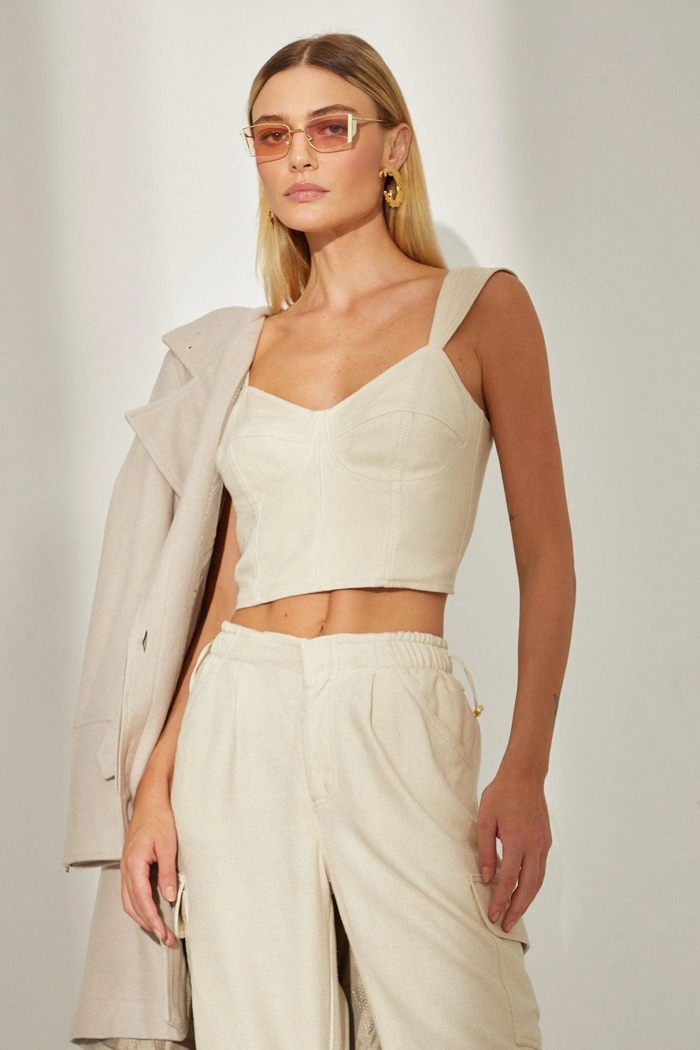 Beige Cargo pants