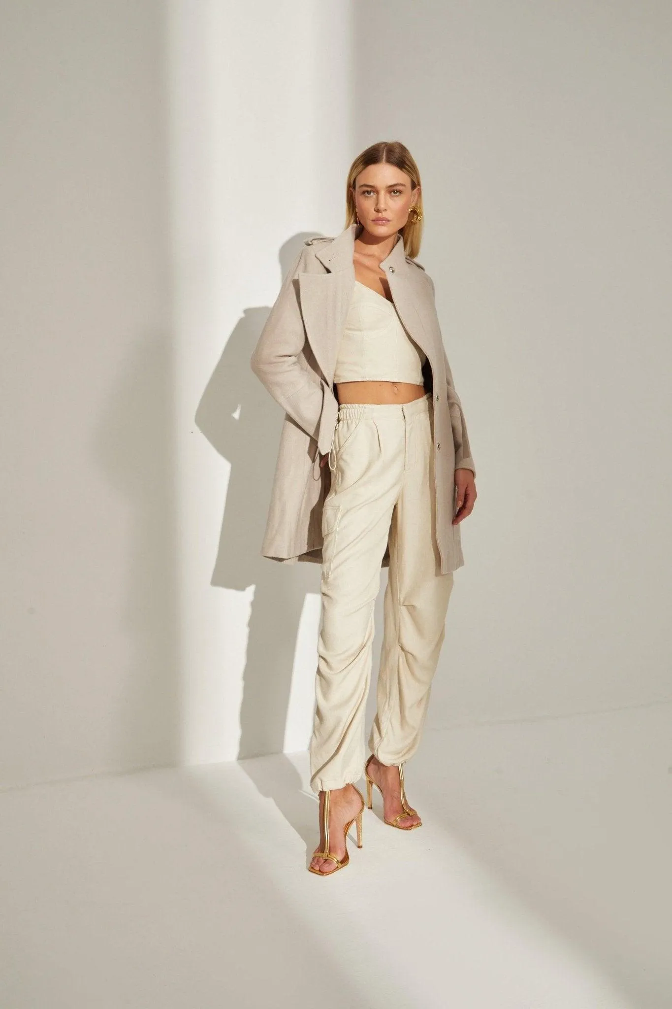 Beige Cargo pants