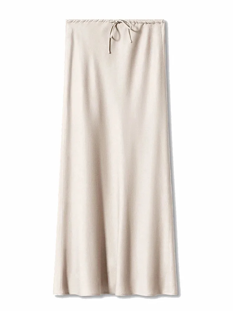 Bela Satin Bias Skirt