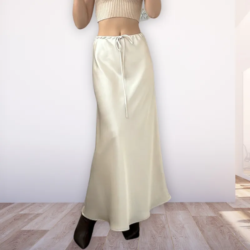 Bela Satin Bias Skirt