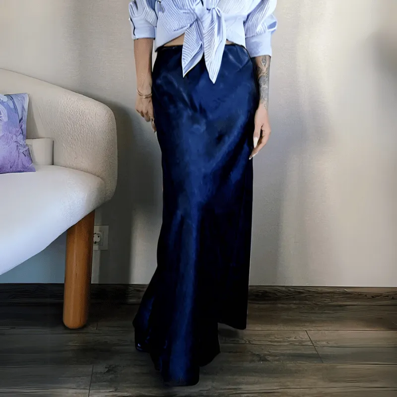 Bela Satin Bias Skirt
