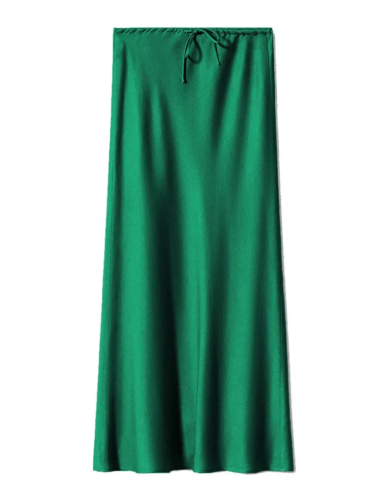 Bela Satin Bias Skirt