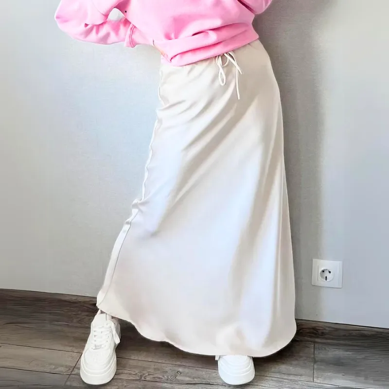 Bela Satin Bias Skirt