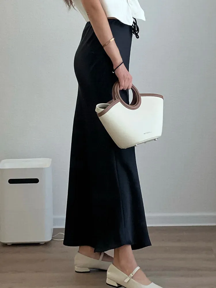 Bela Satin Bias Skirt