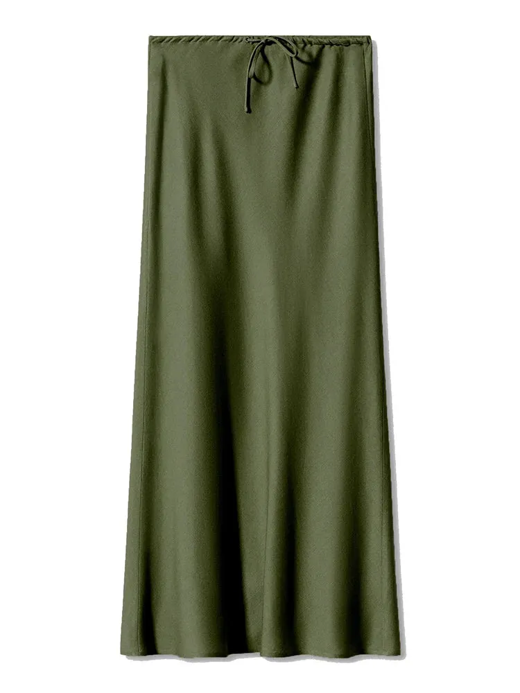 Bela Satin Bias Skirt