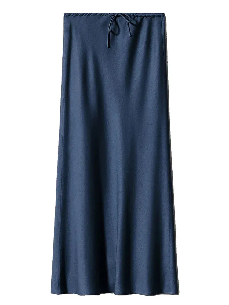 Bela Satin Bias Skirt