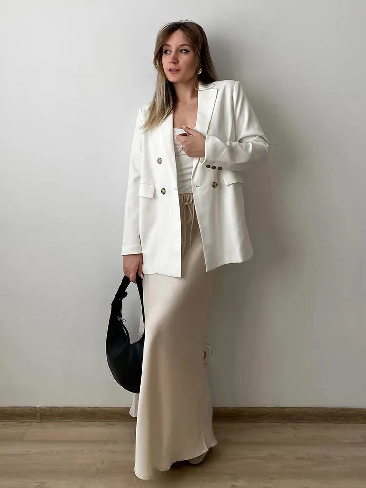 Bela Satin Bias Skirt