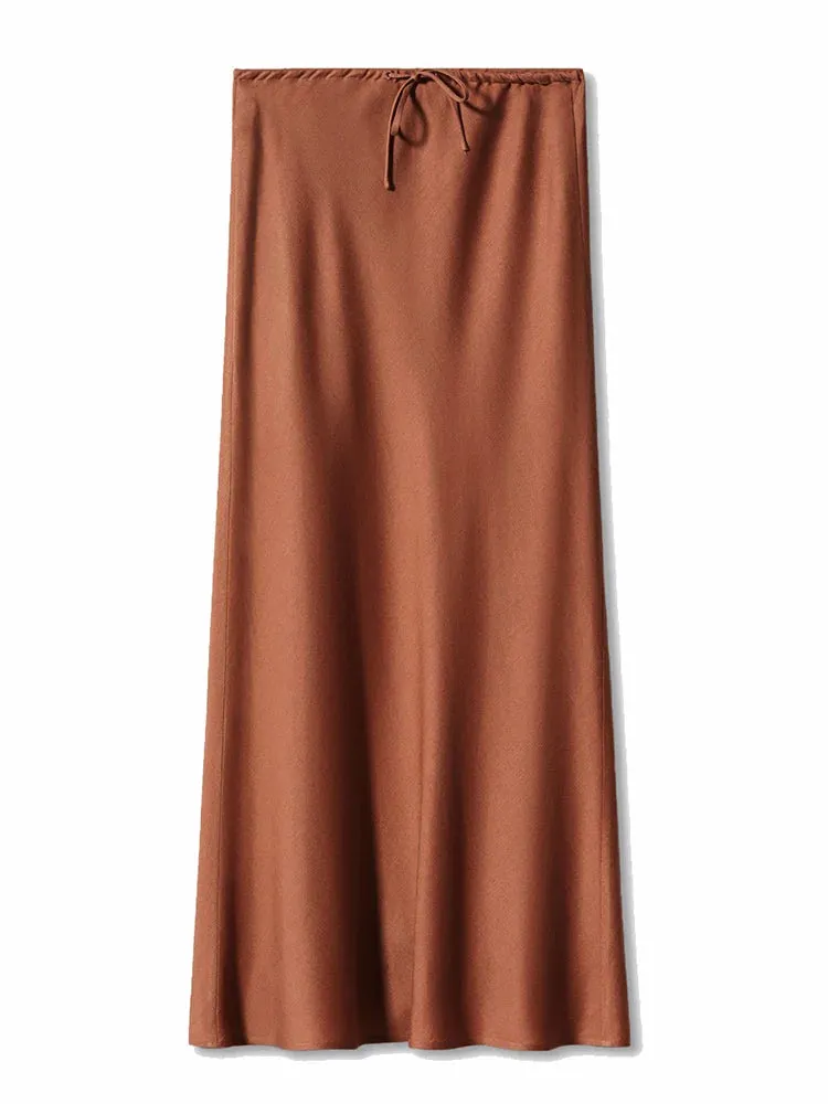 Bela Satin Bias Skirt