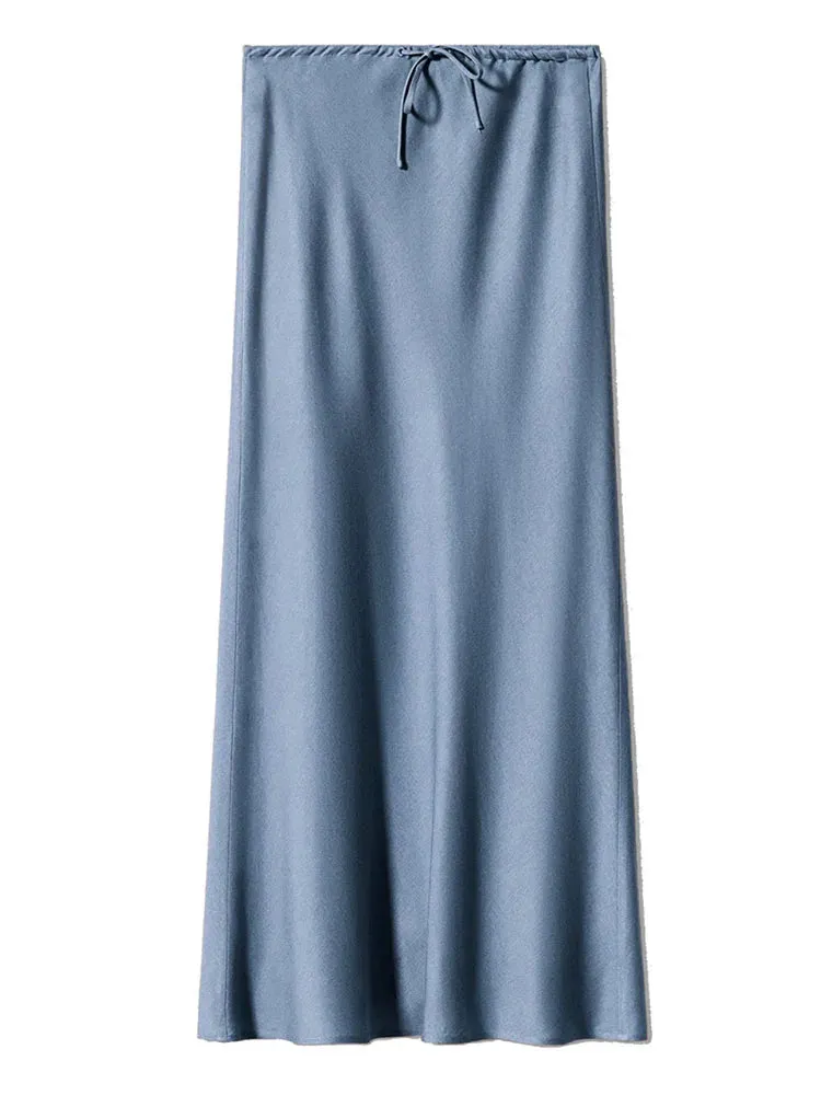 Bela Satin Bias Skirt