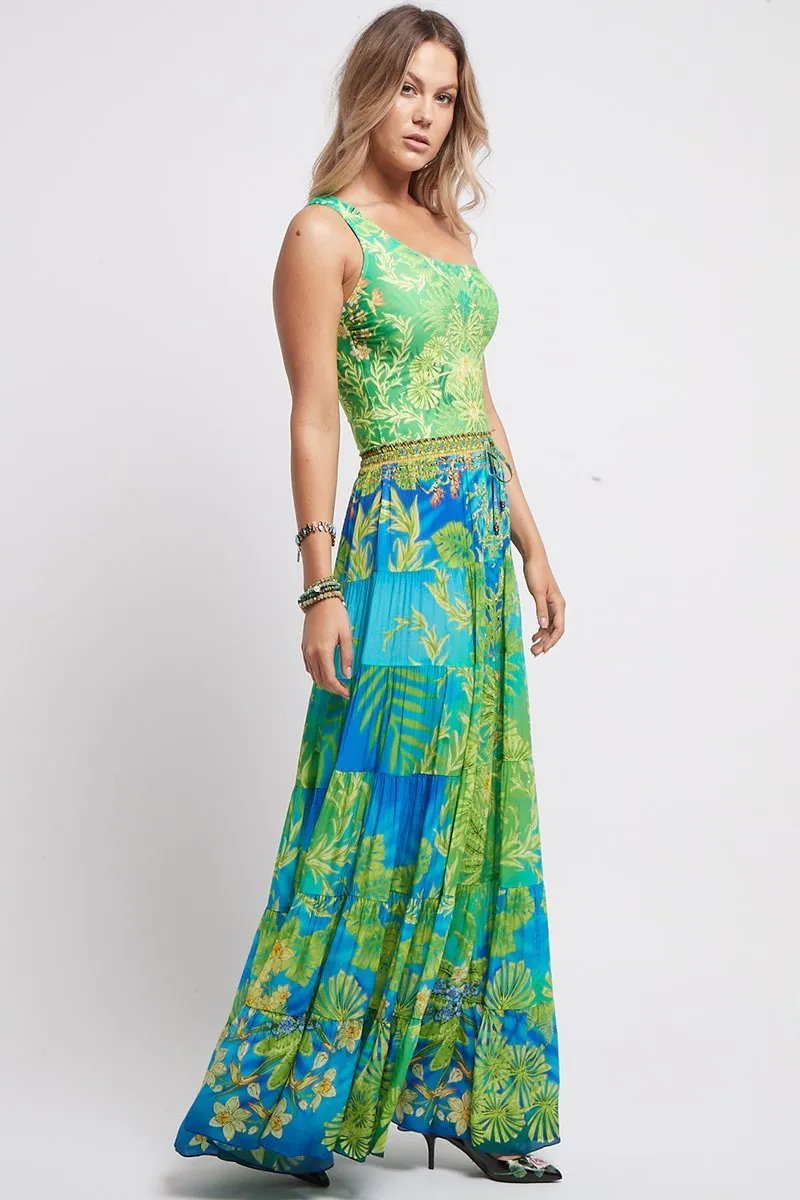 Between The Raindrops Maxi Skirt