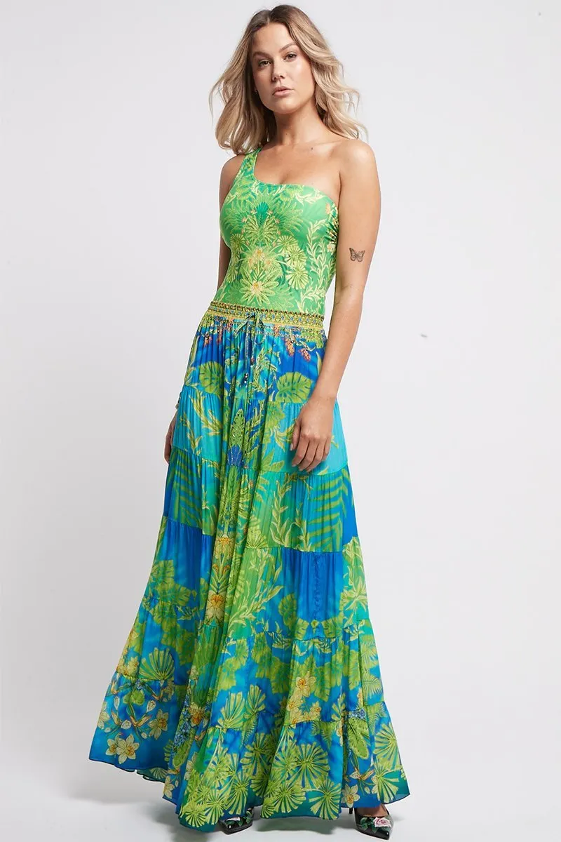 Between The Raindrops Maxi Skirt