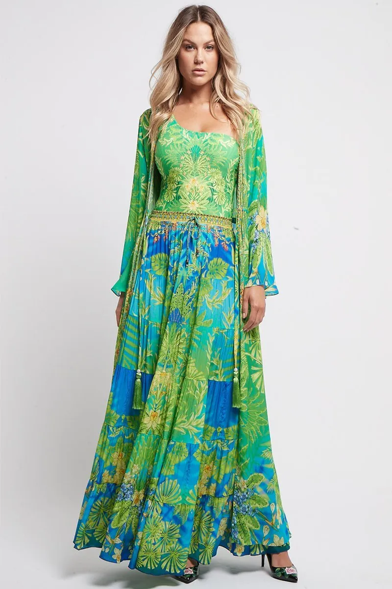 Between The Raindrops Maxi Skirt