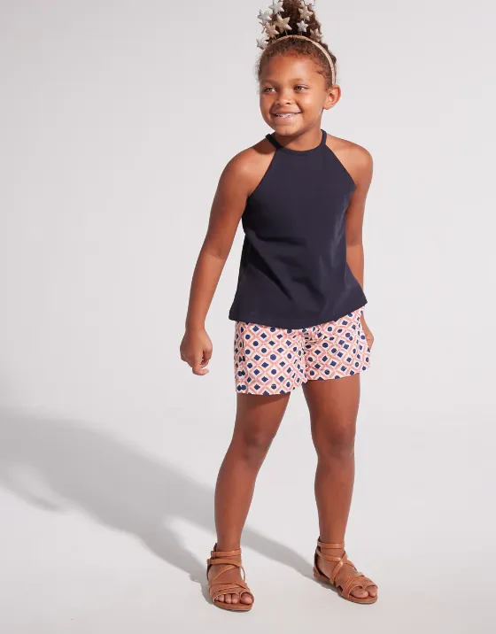 Bisby Girls Basic Shorts Rose Geo