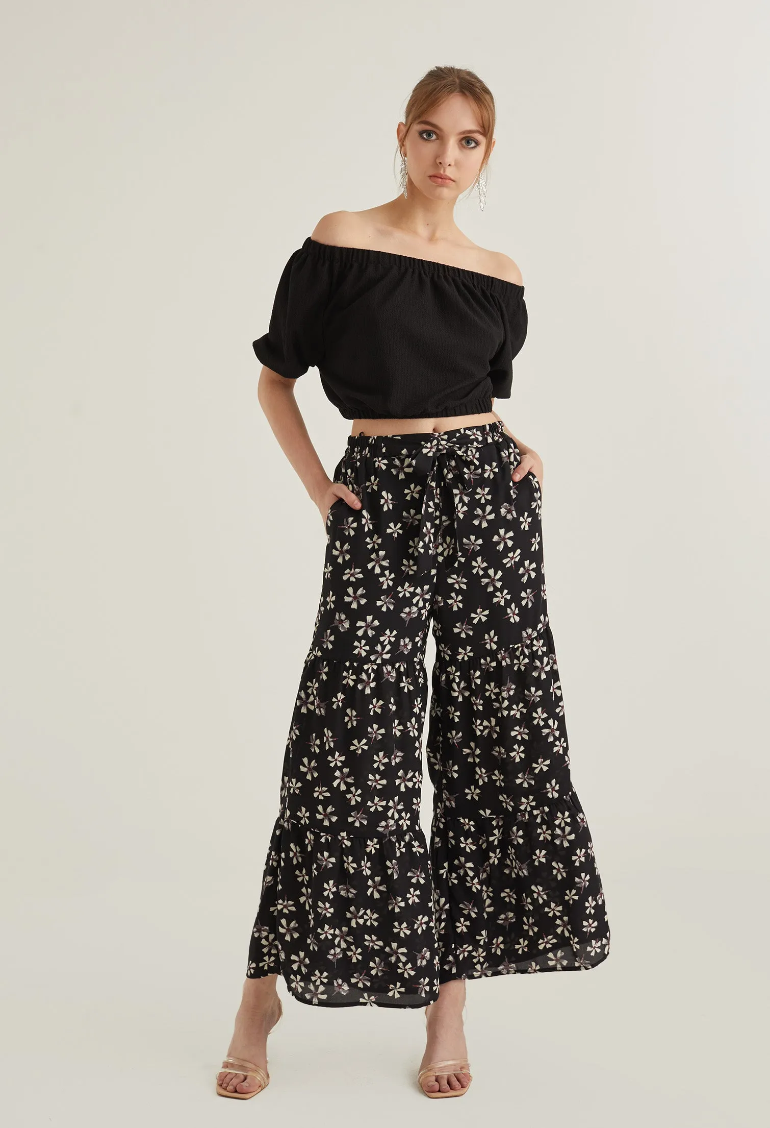 Blooming Petals Palazzo Pants