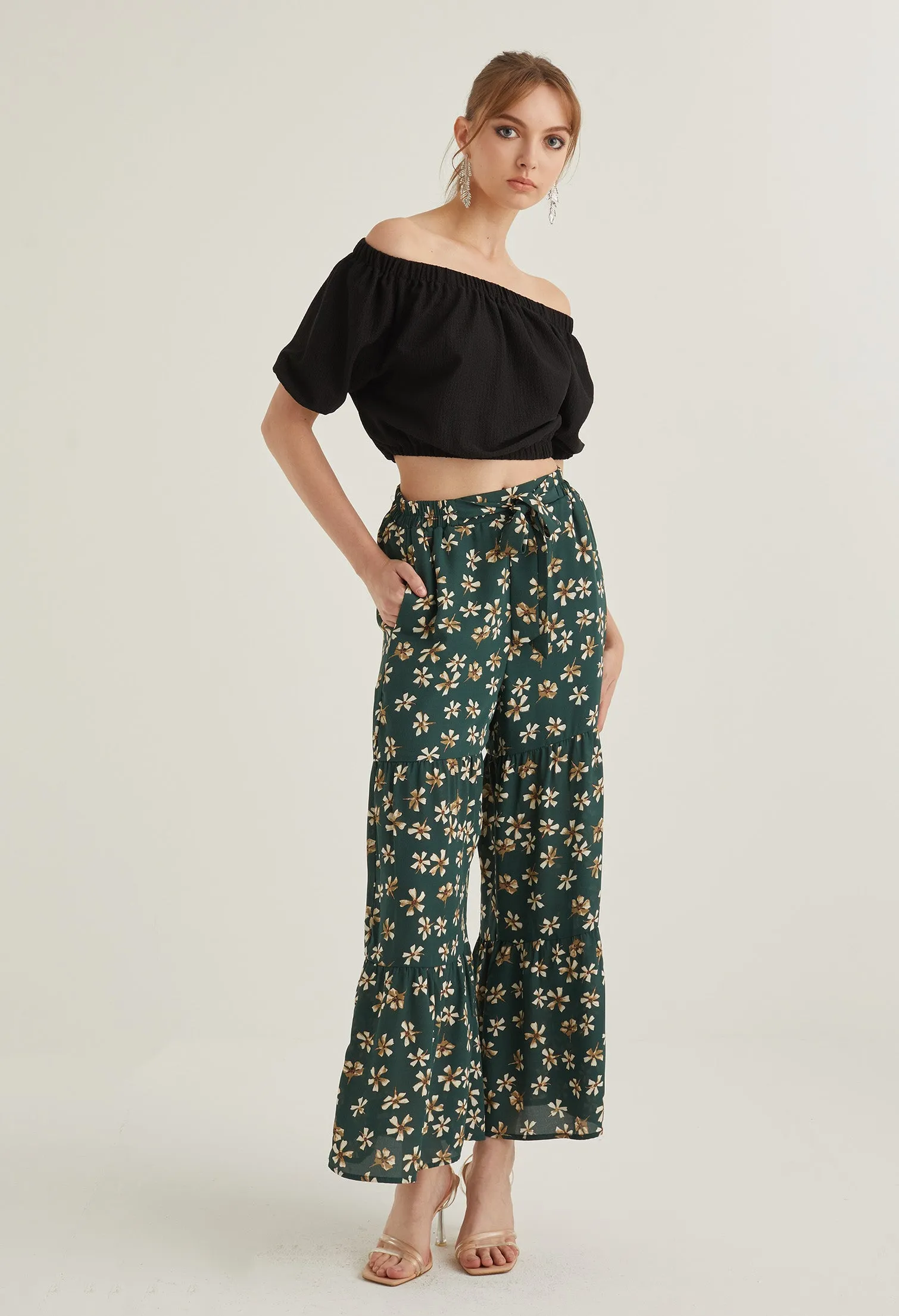 Blooming Petals Palazzo Pants