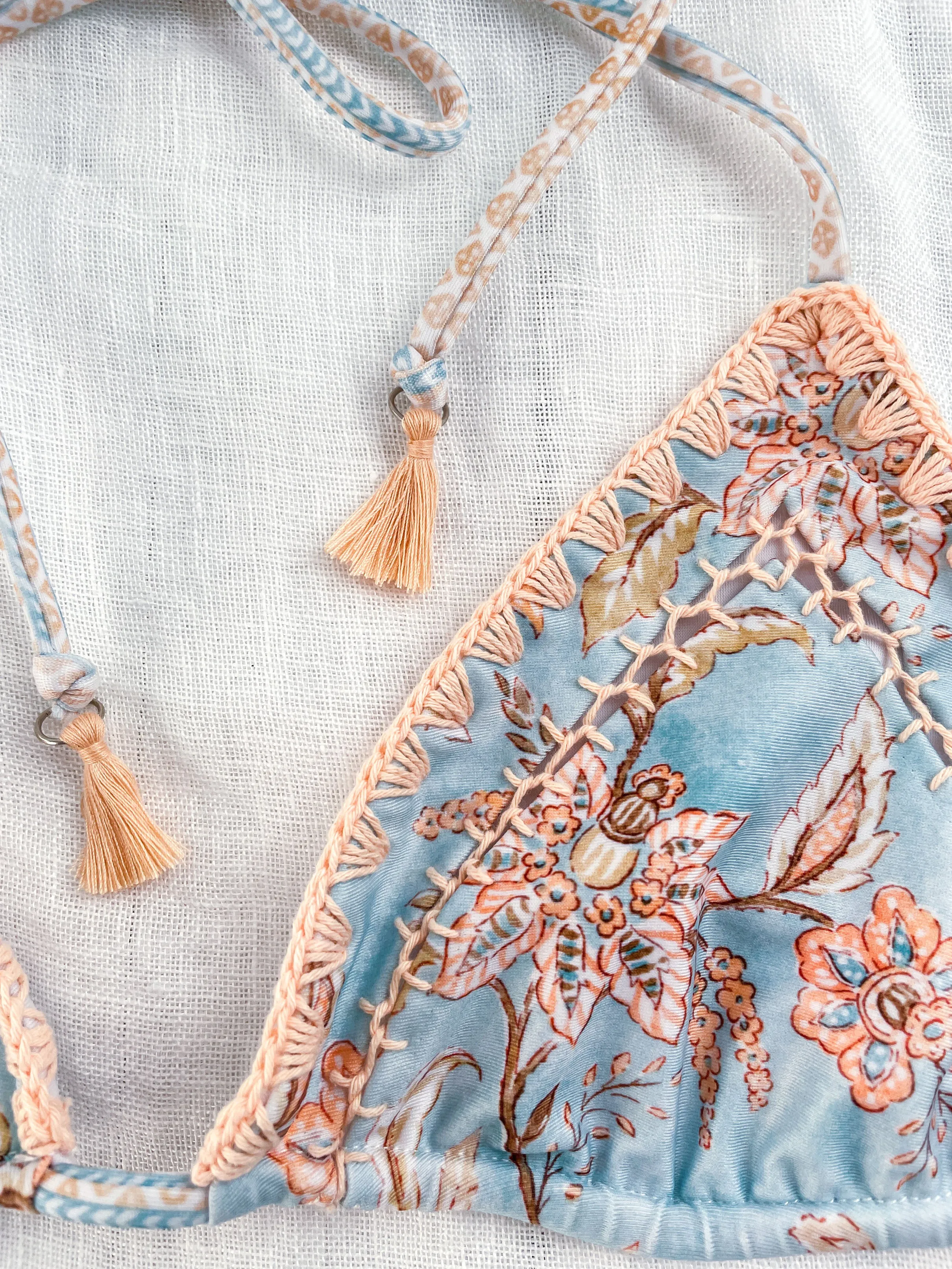 Blossom Tri Top ♲ Aqua
